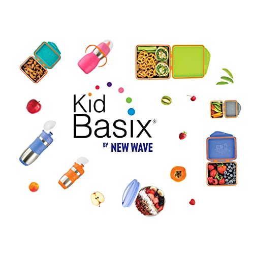 Kid Basix Safe Sippy 2 | כוס נירוסטה לתינוקות/פעוטות | Sippy או קש להמרה או קש | Safe Safe | 11 עוז. | BPA בחינם | וָרוֹד